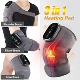 Knee Massager for Circulation, Knee Heating Pad for Arthritis with Massage, Heated Knee Massager with Heat and Vibration